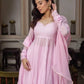 Blush Diamond Drape Anarkali