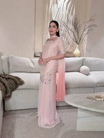 Blush Floral Bead Sharara