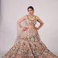 Blush Floral Sequin Lehenga