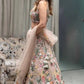Blush Floral Sequin Lehenga
