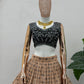 Blush Georgette Sequin Lehenga with Dupatta