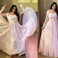 Blush Grace Maxi Anarkali Suit Set for Party and Festive Wear removable jacket 2 in 1 gown