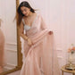 Blush Jimichi Lace Border Saree