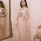 Blush Jimichi Lace Border Saree