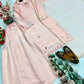 Blush Pearl Cutwork Palazzo Suit