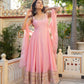 Blush Pearl Mirror Anarkali