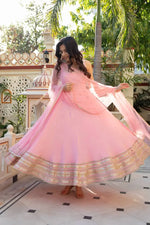 Blush Pearl Mirror Anarkali