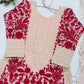 Blush Pink Chain Stitch Kurta Palazzo Set