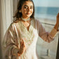 Blush Pink Embroidered Crepe Suit with Plazzo & Floral Digital Print Chinon Silk Dupatta