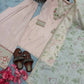 Blush Pink Embroidered Crepe Suit with Plazzo & Floral Digital Print Chinon Silk Dupatta