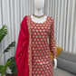 Blush Pink Faux Georgette Embroidered Sharara Set with Dupatta