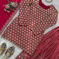 Blush Pink Faux Georgette Embroidered Sharara Set with Dupatta