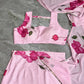 Blush Pink Floral Frill Ready-to-Wear Saree
