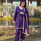 Blush Pink Satin Silk Kurta Salwar Set for Festive and Wedding Wear
