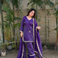 Blush Pink Satin Silk Kurta Salwar Set for Festive and Wedding Wear