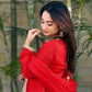 Blush Pink Satin Silk Kurta Salwar Set for Festive and Wedding Wear