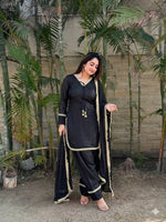Blush Pink Satin Silk Kurta Salwar Set for Festive and Wedding Wear