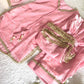 Blush Pink Satin Silk Kurta Salwar Set for Festive and Wedding Wear