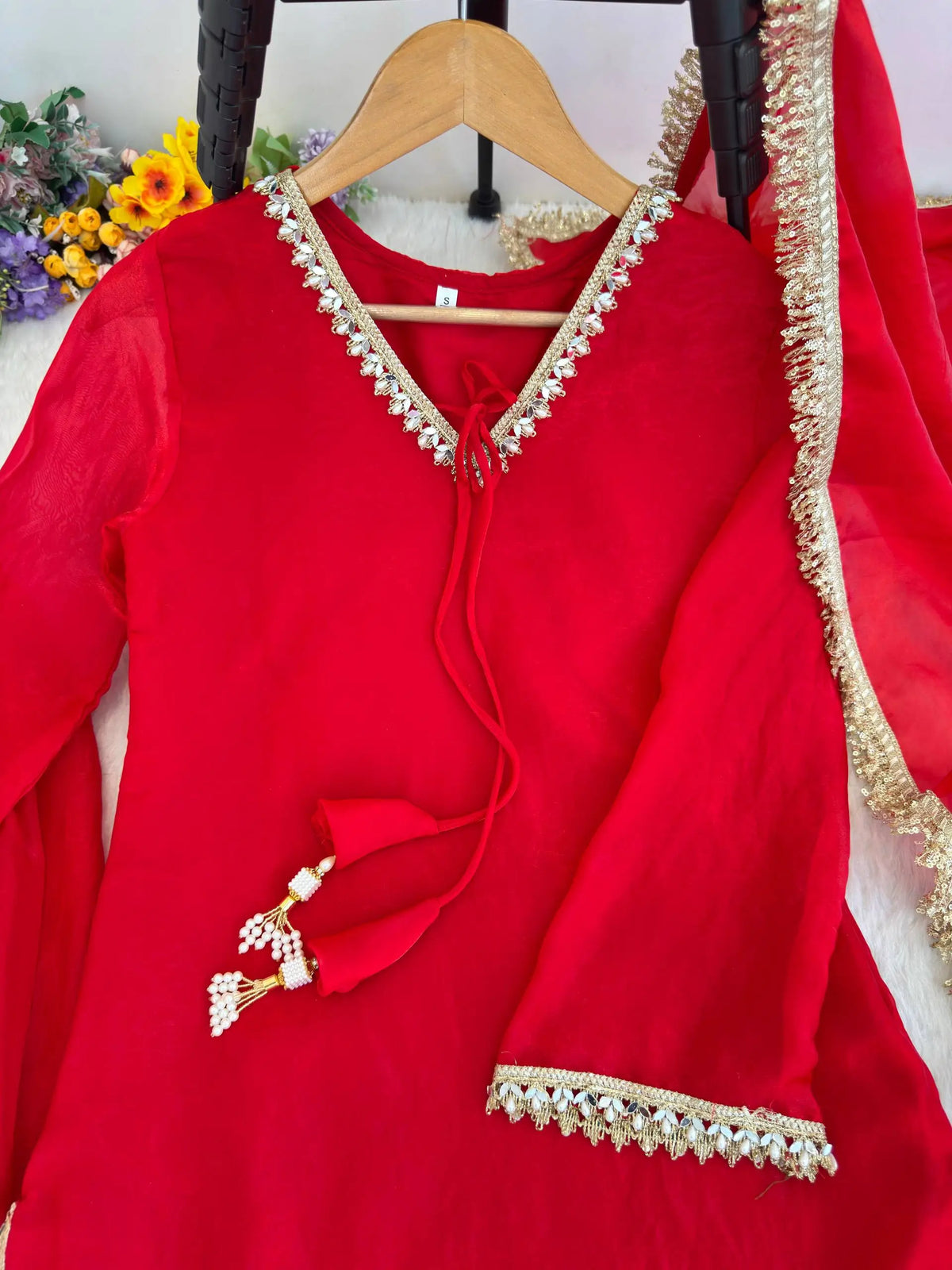 Blush Pink Satin Silk Kurta Salwar Set for Festive and Wedding Wear