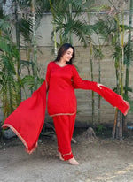 Blush Pink Satin Silk Kurta Salwar Set for Festive and Wedding Wear
