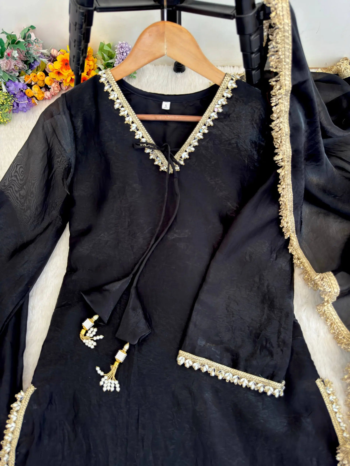 Blush Pink Satin Silk Kurta Salwar Set for Festive and Wedding Wear
