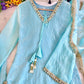 Blush Pink Satin Silk Kurta Salwar Set for Festive and Wedding Wear