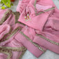 Blush Pink Satin Silk Kurta Salwar Set for Festive and Wedding Wear