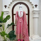 Blush Sequin Anarkali Gown Set