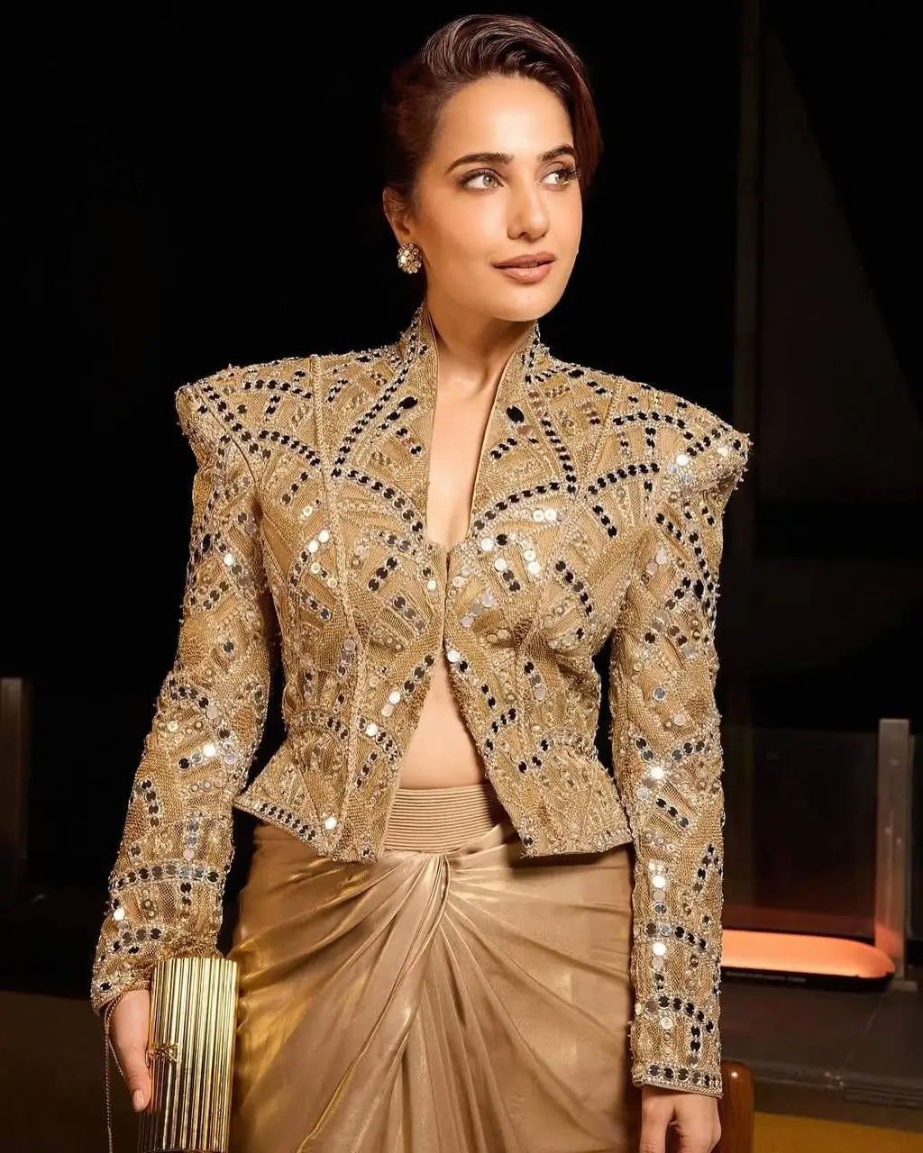 Bollywood inspired Designer Mirror Work Dhoti Set for Festive and Wedding Wear