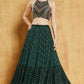Bottle Green Sequin Lehenga