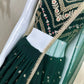 Bottle Green Sequin Lehenga