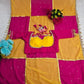 Box Pattern Georgette Saree with Mirror Work and Gotta Lace