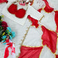 Box Pattern Georgette Saree with Mirror Work and Gotta Lace