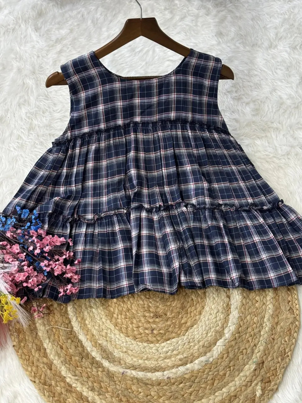Breezy Checks Linen Co-ord Set for Summer Casual Wear