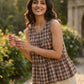 Breezy Checks Linen Co-ord Set for Summer Casual Wear