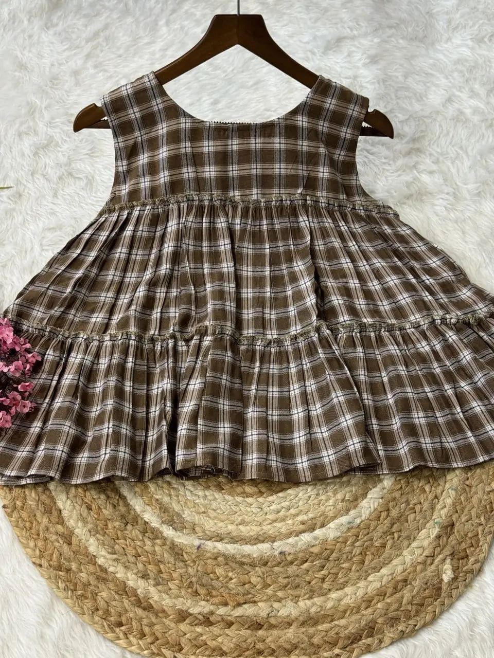 Breezy Checks Linen Co-ord Set for Summer Casual Wear