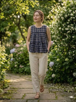Breezy Checks Linen Co-ord Set for Summer Casual Wear