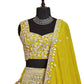 Bridal Style Embroidered Silk Lehenga Choli Set
