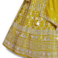 Bridal Style Embroidered Silk Lehenga Choli Set