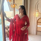 Brocade Tiered Anarkali Gown