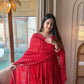 Brocade Tiered Anarkali Gown