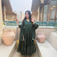 Brocade Tiered Anarkali Gown