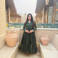 Brocade Tiered Anarkali Gown