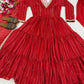 Brocade Tiered Anarkali Gown