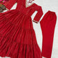 Brocade Tiered Anarkali Gown