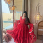Brocade Tiered Anarkali Gown