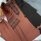 Brown Roman Silk Kurta Set with Dupatta