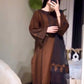 Brown Roman Silk Kurta Set with Dupatta