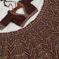 Brown Thai Silk Lehenga with Dori Work
