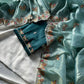 Butterfly Motif Crushed Organza Embroidered Saree
